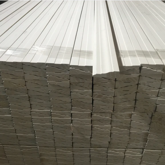 Klasik Blan Primed Pine Wood Pòt Aman