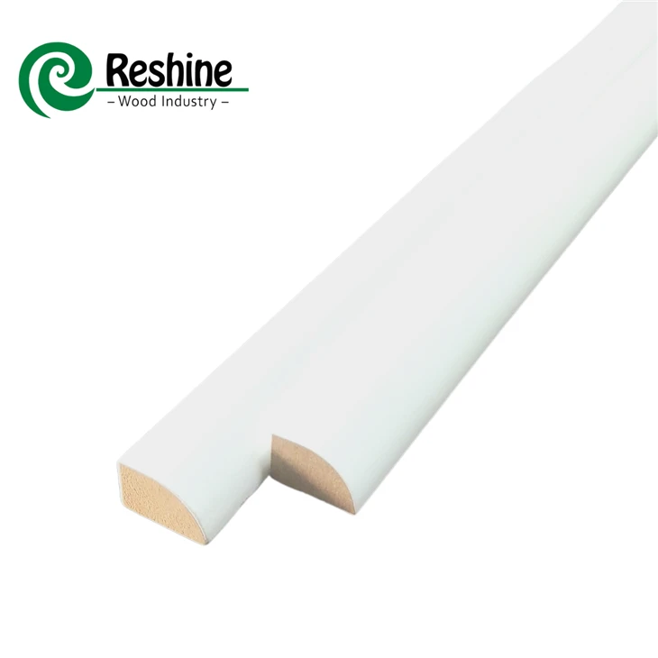 Pri efikas Blan Primed Wood Ti Moulding soulye oswa trimès wonn pou Baseboard