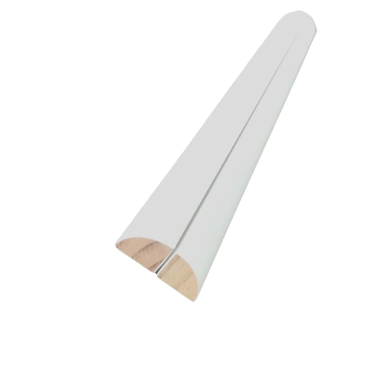 Decorative White Primed Wood Small Moulding Shoe Moulding For Base Board