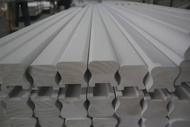 Bwa Eskalye Pati Balusters Handrails Risers jip Komisyon Konsèy Entèn ak Eksteryè fisèl