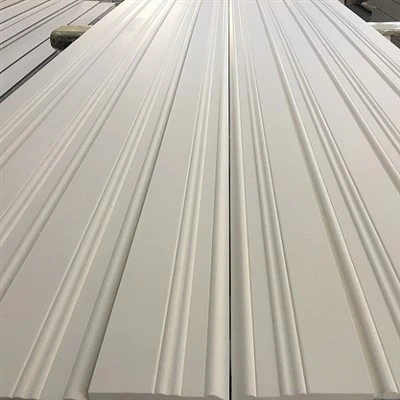 Premye Klas Blan Primed Finger-joint Taye An bwa Planch Pou Design Dekoratif