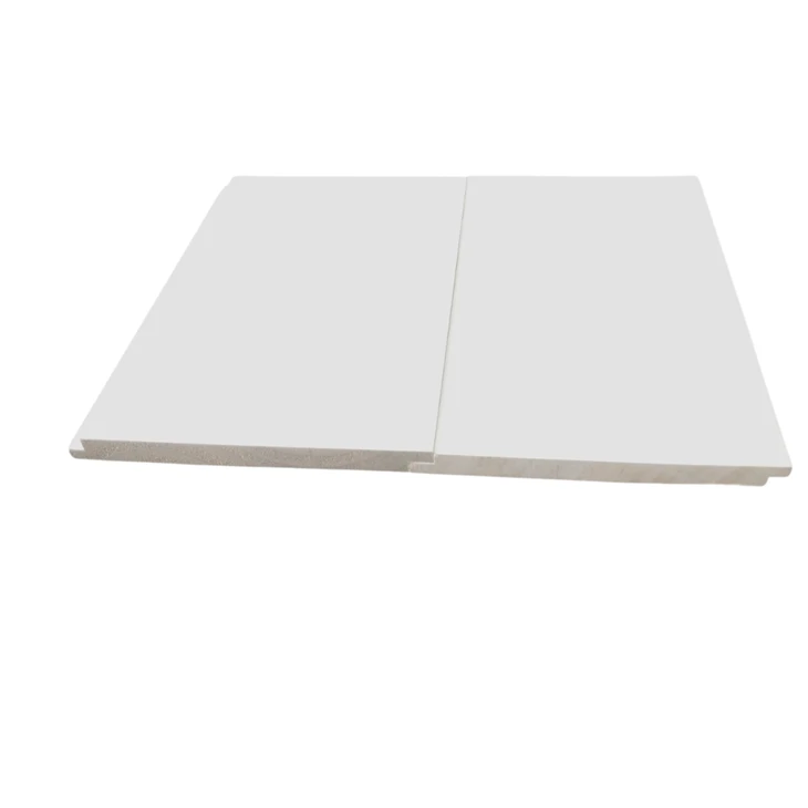 Siperyè White Primed Wood Wall Panel Oswa T&G Shiplap