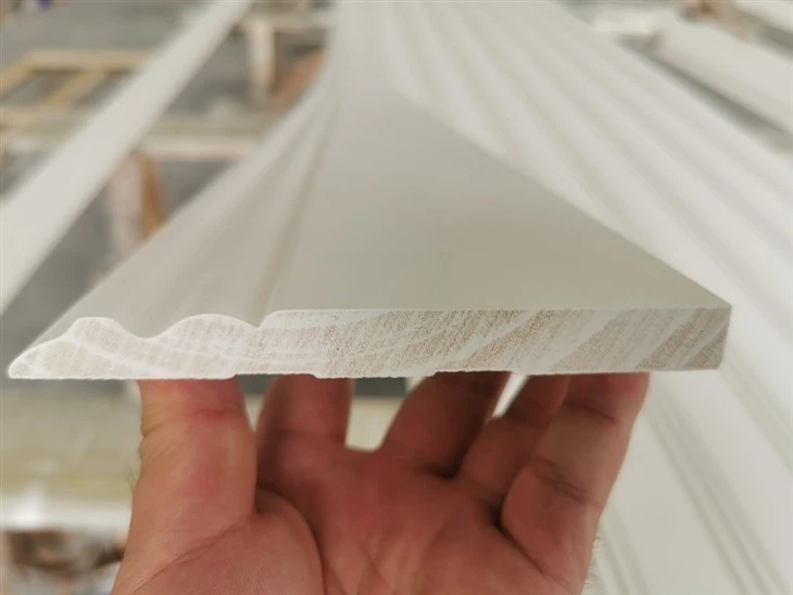 Blan Primed Wood Trim Mouldings Base Komisyon Konsèy