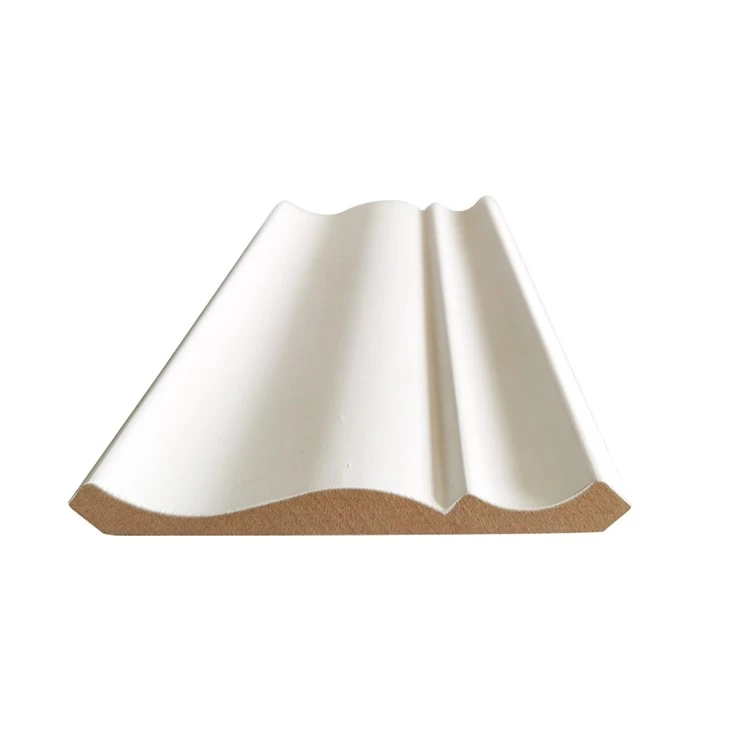 Dekoratif MDF Blan Primed Wood Crown bòdi