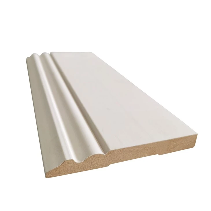 Interior MDF Trim Moulding Wood With Baseboard Molding