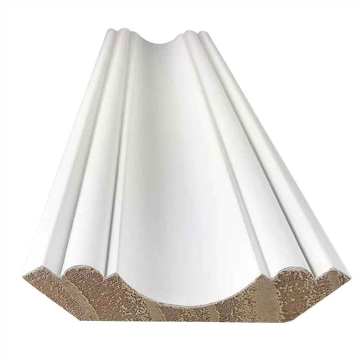Blan Primed Pine Trim Crown bòdi plafon